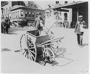Very old street sweeper | A Brief History on Street Sweepers | Wafer Brushes used by New York City Street Sweepers | Smith Equipment